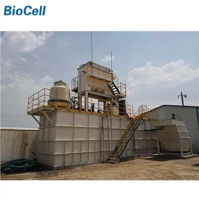 Pequeña planta de tratamiento de aguas residuales